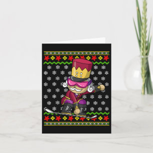 Snowboarding Nutcracker Snowboard Ugly Christmas S Card