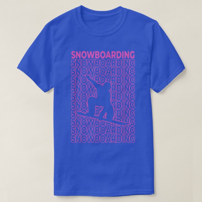 Snowboarding Pastel Aesthetic  T-Shirt (Design Front)