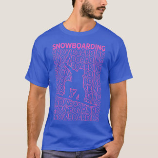 Snowboarding Pastel Aesthetic T-Shirt