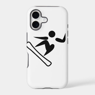 Snowboarding Pictograph iPhone 17 Case