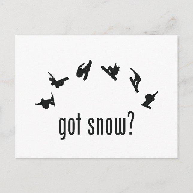 Snowboarding Postcard (Front)