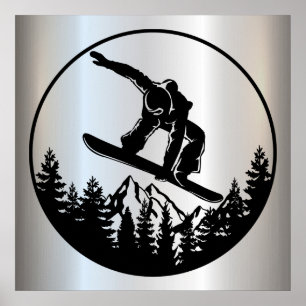 Snowboarding Poster