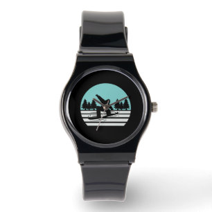 Snowboarding Retro Vintage Watch