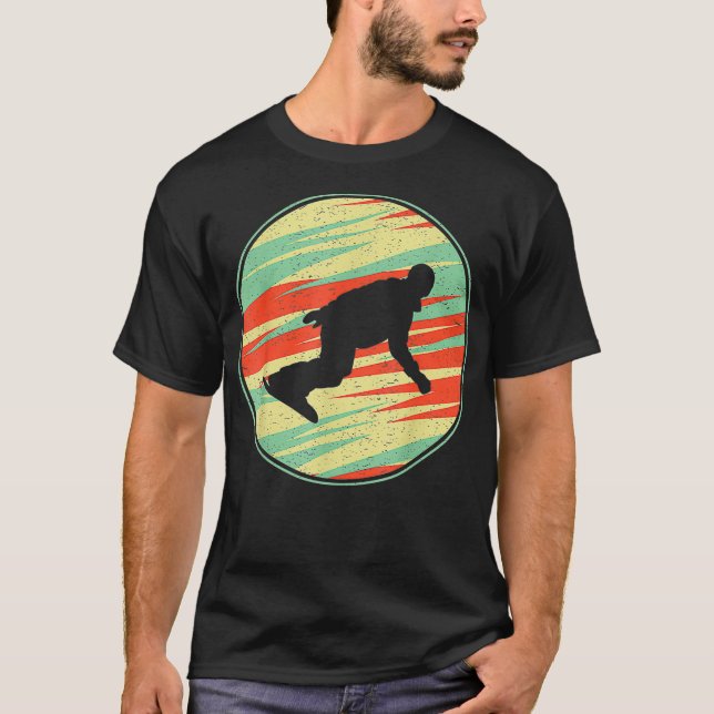 Snowboarding Shirt Retro Vintage 70s Silhouette Gi (Front)
