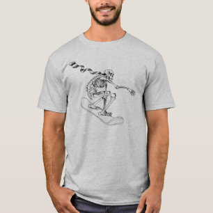 Snowboarding Skeleton T-Shirt