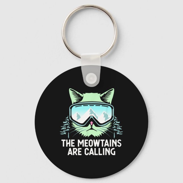 Snowboarding Skiing Art For Men Women Kid Winter S Keychain (Front)