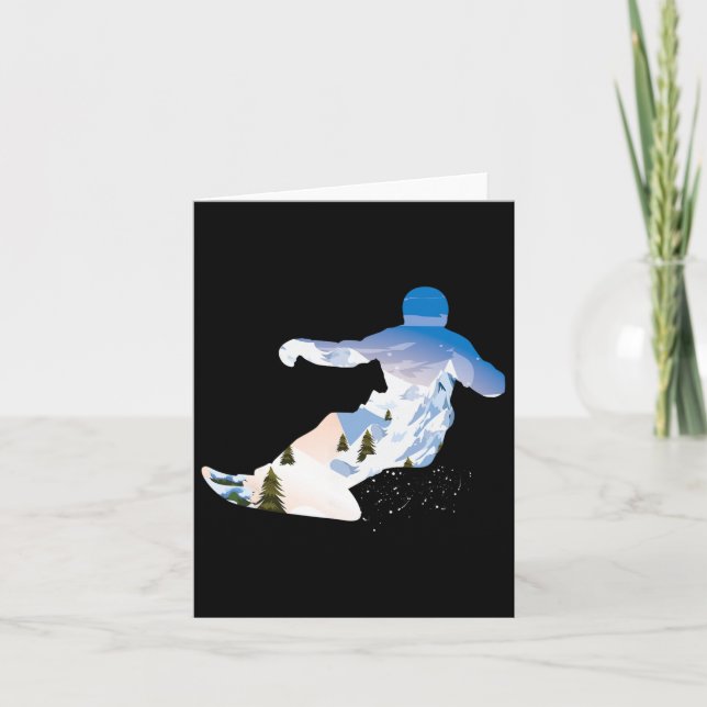 Snowboarding Snowboard 1  Card (Front)