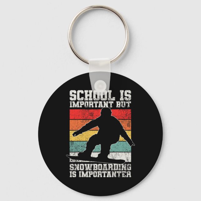 Snowboarding Snowboard 2  Keychain (Front)