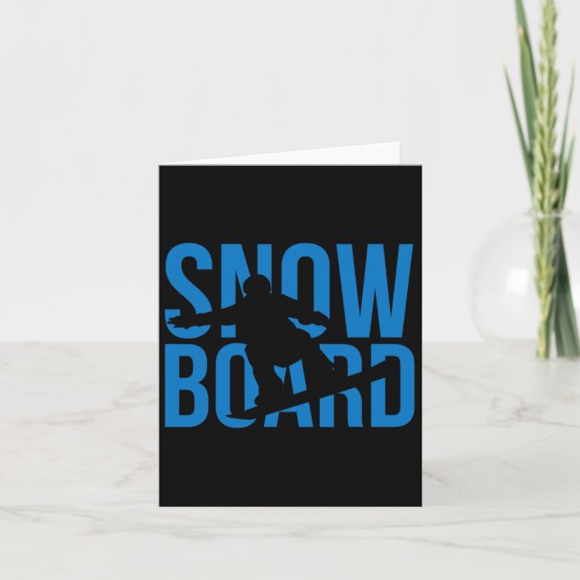 Snowboarding Snowboard 8  Card (Front)