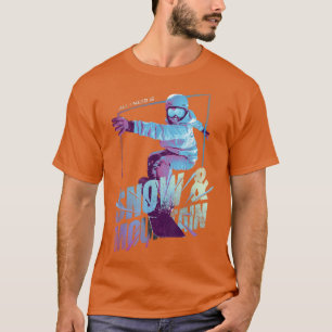 Snowboarding Snowboard Mountain Graphic804 T-Shirt