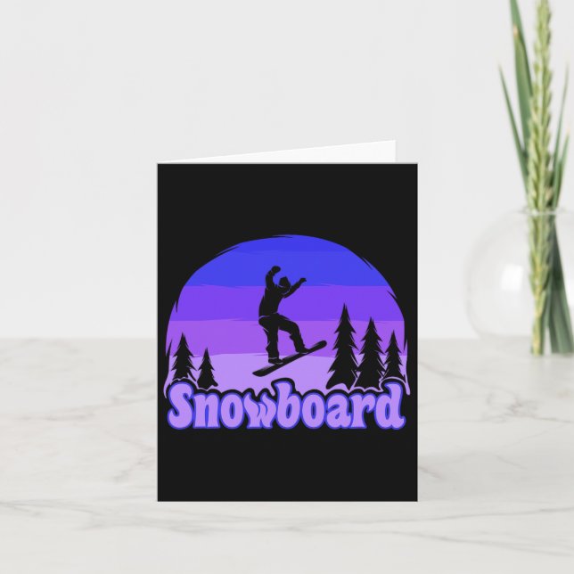 Snowboarding Snowboard Snowboarder 1  Card (Front)