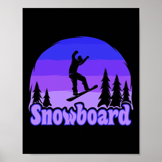 Snowboarding Snowboard Snowboarder 1  Poster (Front)