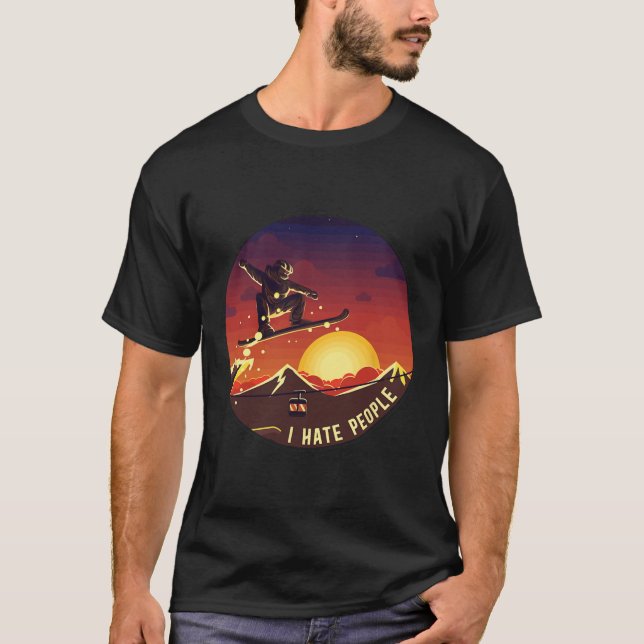 Snowboarding Snowboard  T-Shirt (Front)