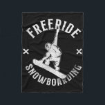 Snowboarding Snowboard Vintage 10  Fleece Blanket<br><div class="desc">Snowboarding Snowboard Vintage 10</div>
