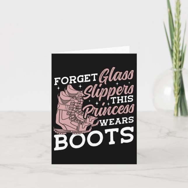 Snowboarding Snowboard Vintage Forget Gl Slippers  Card (Front)
