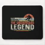 Snowboarding Snowboard Vintage Retro Dad 1  Mouse Pad