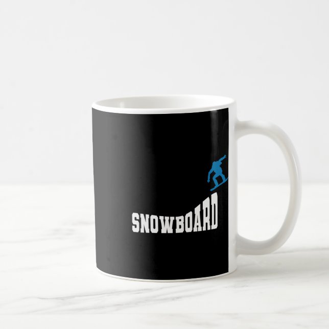 Snowboarding Snowboard Vintage Retro Snowboard 2  Coffee Mug (Right)