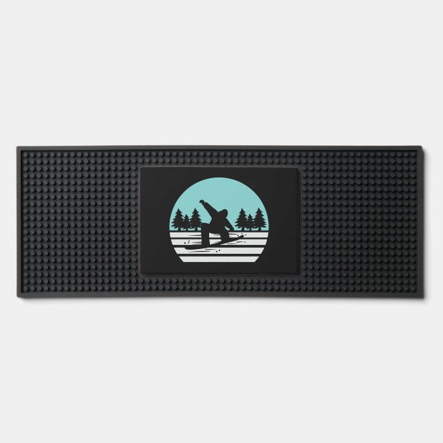 Snowboarding Snowboarders Gifts Bar Mat (Front)