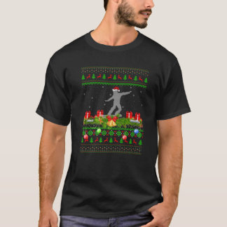 Snowboarding Sports Xmas Santa Ugly Snowboarding C T-Shirt