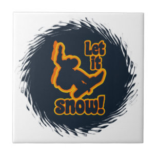 Snowboarding tile