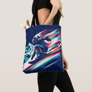 Snowboarding Tote Bag
