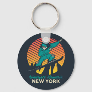 Snowboarding Trip Whiteface Mountain New York Keychain