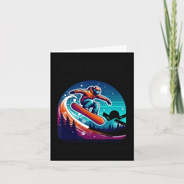 Snowboarding Unscheduled Gravity Checks  Card (Front)