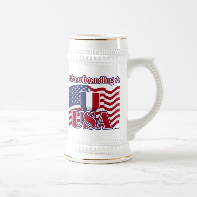 Snowboarding USA Beer Stein (Right)