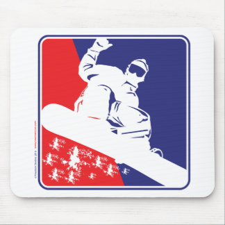 Snowboarding, USA Mouse Pad