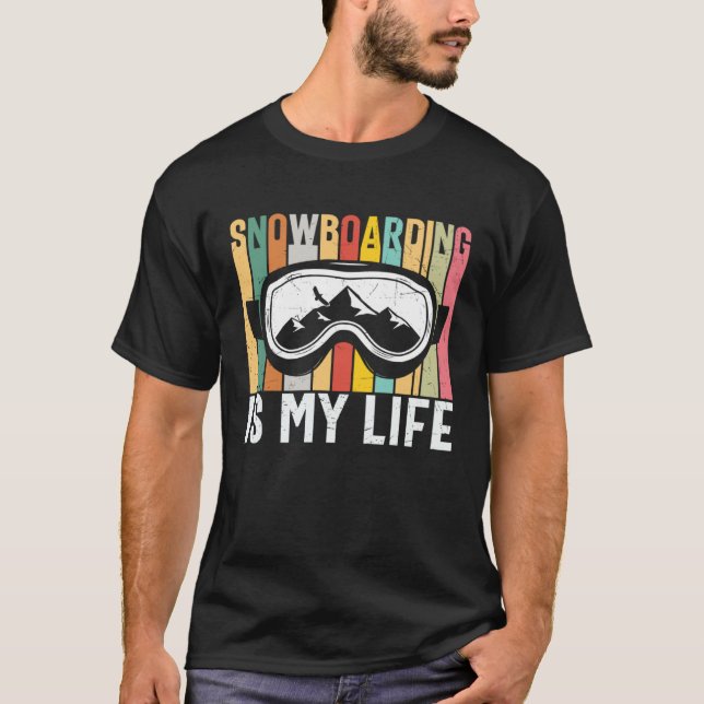 Snowboarding Winter Snowboard Snowboarder  1 T-Shirt (Front)