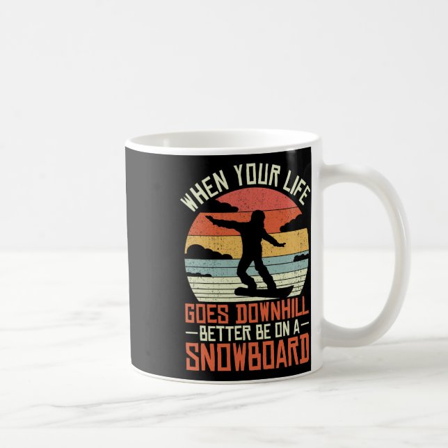 Snowboarding Winter Sports Ski Slope Gear Snowboar Coffee Mug (Right)