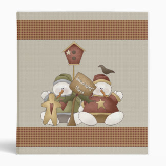 Snowbodies' Home Winter Snowman Whimsy Binder