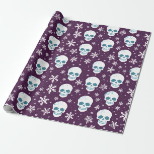 Snowbones: A Skeletal Winter Wonderland Wrap Wrapping Paper