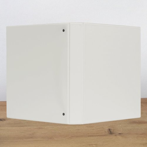 Snowbound Solid Color 3 Ring Binder