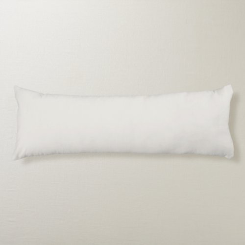 Snowbound Solid Color Body Pillow