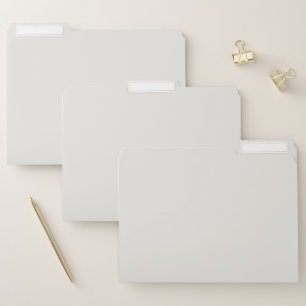 Snowbound Solid Color File Folder