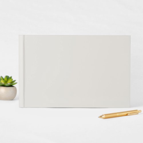Snowbound Solid Color Guest Book
