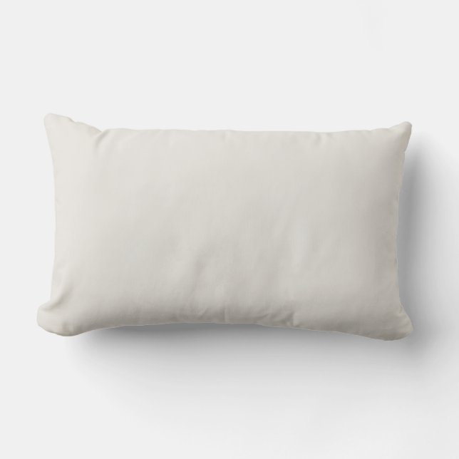 Snowbound Solid Color Lumbar Pillow (Front)