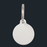 Snowbound Solid Color Pet ID Tag<br><div class="desc">Snowbound Solid Color. This pristine,  off-white shade exudes a sense of purity and grace that is perfect for a momentous occasion. Its versatility allows it to blend seamlessly with any theme,  whether modern,  traditional,  or vintage.</div>