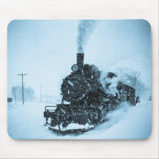 Snowbound Train Mouse Pad