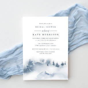 Snowbound Winter Bridal Shower Invitation