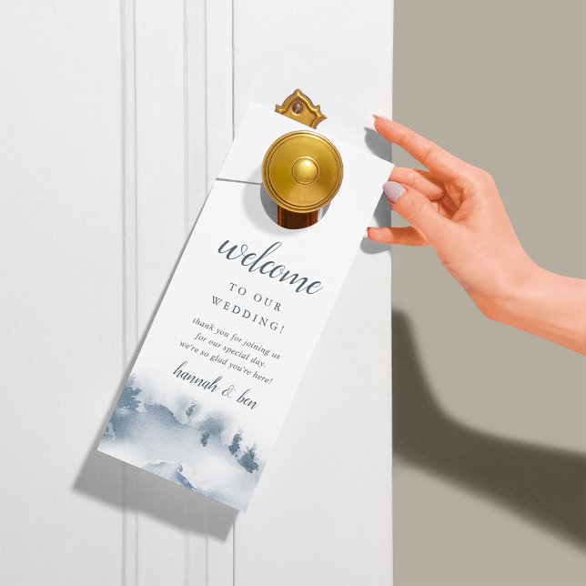 Snowbound | Winter Wedding Welcome/Do Not Disturb Door Hanger (Creator Uploaded)