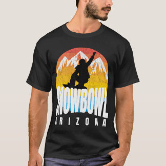 Snowbowl Arizona Snowboarder 70S 80S Era Snowbowl T-Shirt