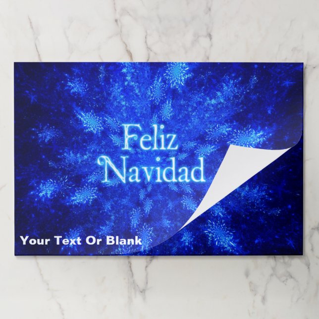 Snowburst - Feliz Navidad Paper Pad (Folded)