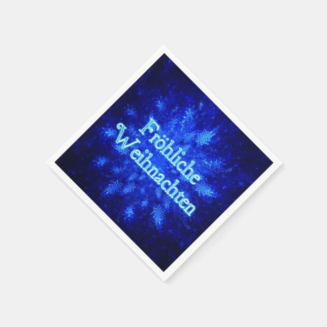 Snowburst - Froliche Weihnachten Napkins (Corner)