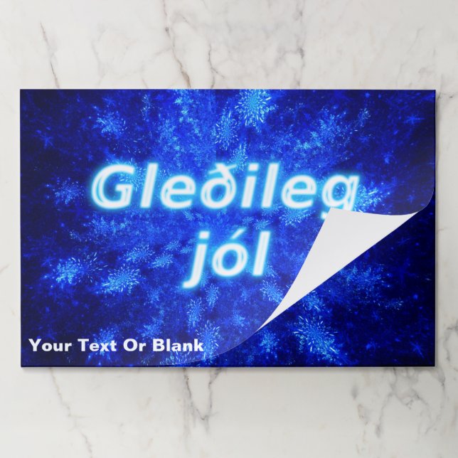 Snowburst - Gleðileg Jól Paper Pad (Folded)