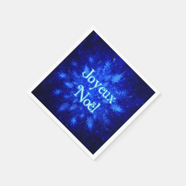 Snowburst - Joyeux Noёl Napkins (Corner)