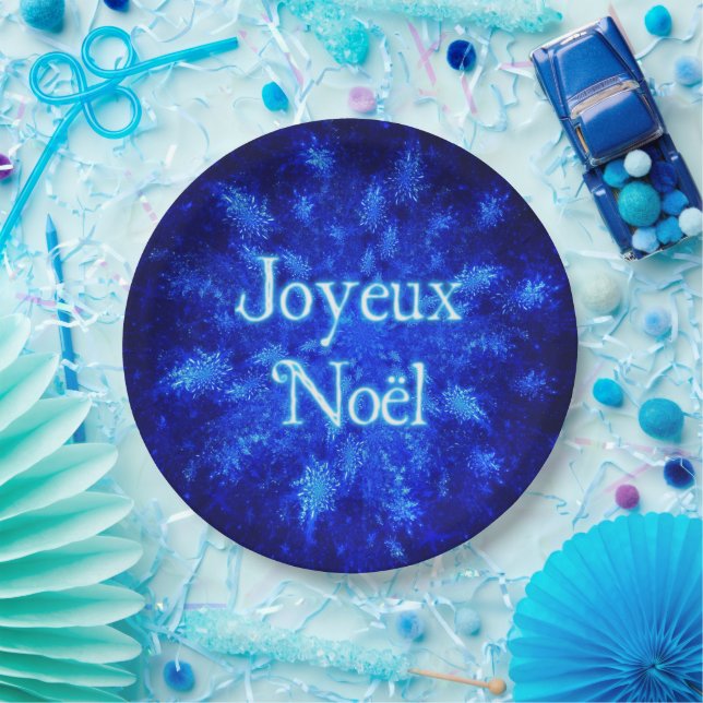 Snowburst - Joyeux Noёl Paper Plates (Party)
