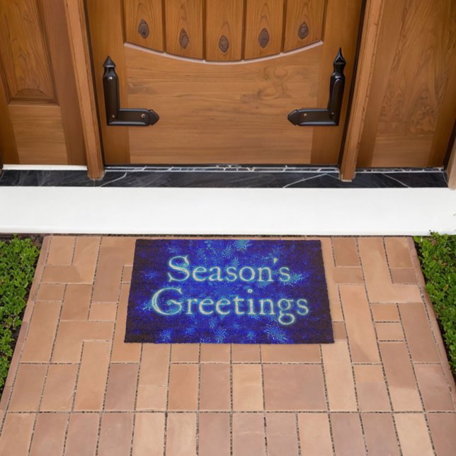 Snowburst - Season's Greetings Fiber Doormat (Insitu (Outdoor))