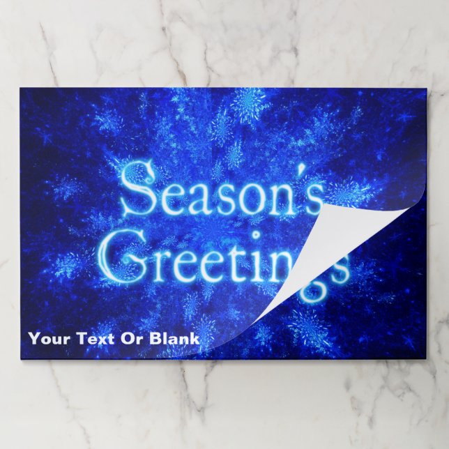 Snowburst - Season's Greetings Paper Pad (Folded)